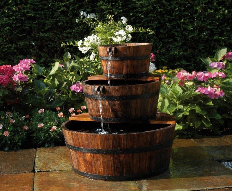 Houten waterornamenten