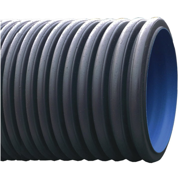 HDPE duikerbuis met losse mof en rubberring SN8 lengte 6 meter Ø 200 mm HDPE duikerbuis met losse mof en rubberring SN8 lengte 6 meter Ø 200 mm