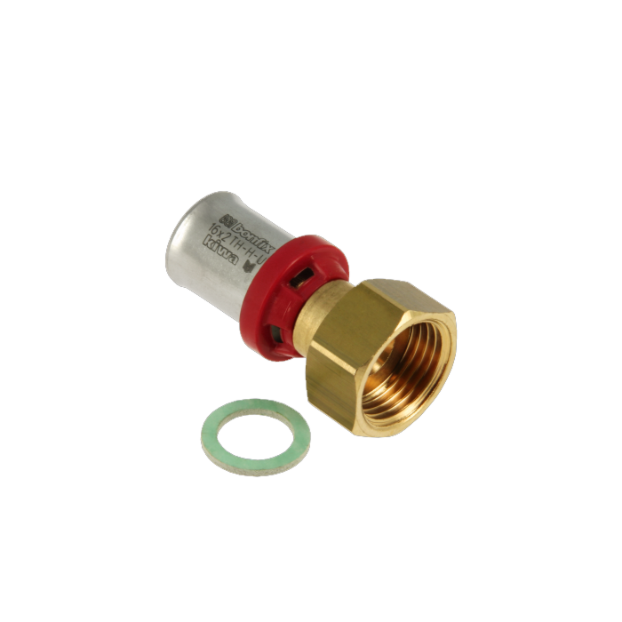 Bonfix Alu-pers 2-delige perskoppeling 16 mm x 3/4" binnendraad