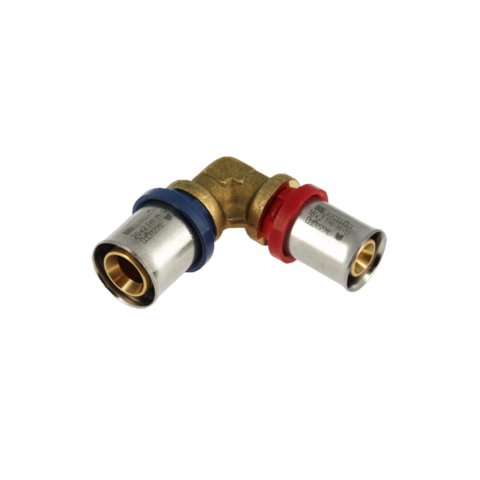 Bonfix Alu-pers verloopknie 20 x 16 mm