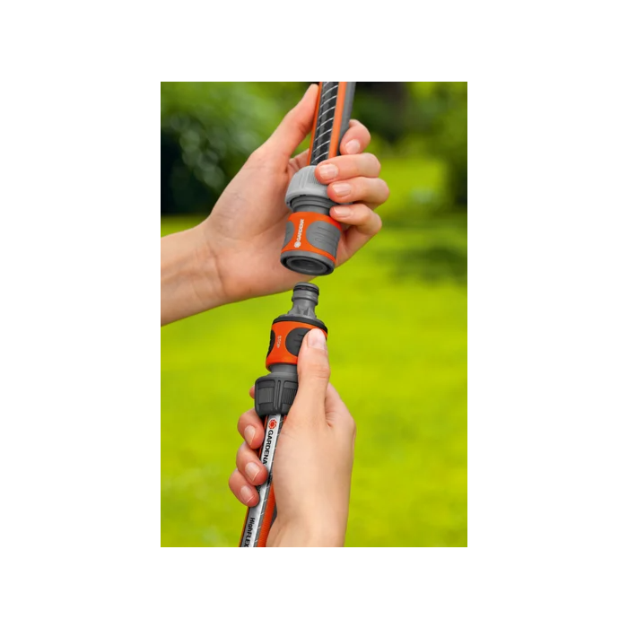 Fittingstore - Koppelingsstekker Gardena compatibel 2-weg 3-weg slangconnector messing kunststof koppelingsconnector (2-weg, materiaal: kunststof (Gardena