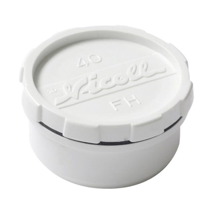 Nicoll pvc eindstuk met schroefdeksel wit 50 mm