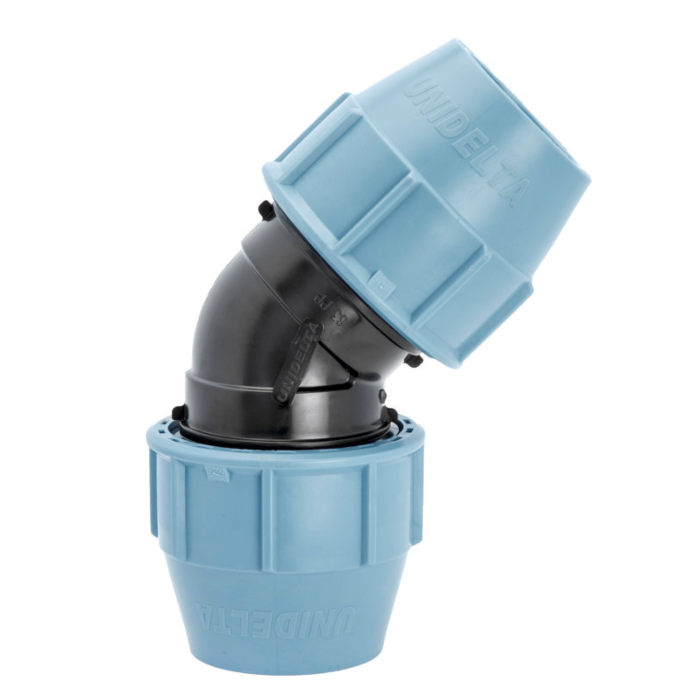 unidelta-knie-45-graden-40-mm