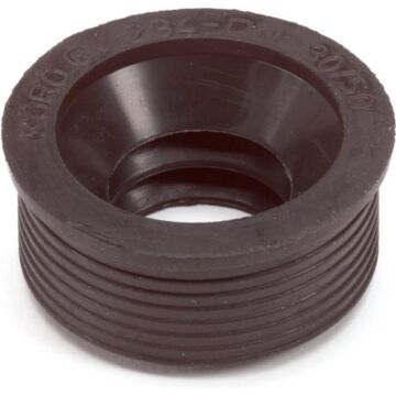 Rubber overgangsstuk PVC metaal