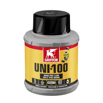 Griffon hard pvc lijm, Uni-100, bus à 250 ml