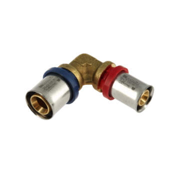 Bonfix Alu-pers verloopknie 20 x 16 mm