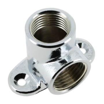 Bonfix muurplaat messing verzinkt 1-2 inch