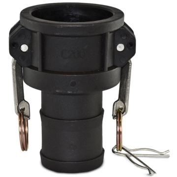 Camlock pp V-deel met slangtule type C