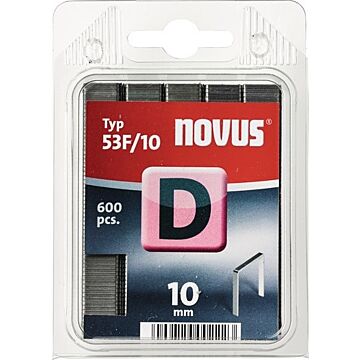 Novus nieten vlakdraad D 53F/6 mm 1200 Stuks